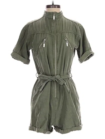 Pre-owned Topshop Romper In Green
