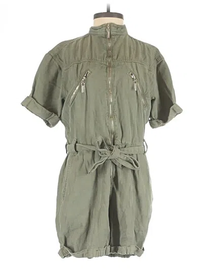 Pre-owned Topshop Romper In Green