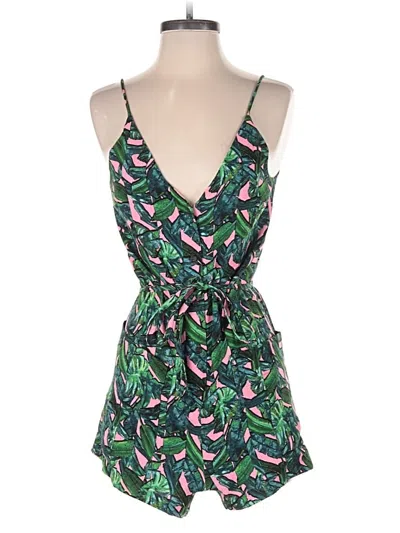 Pre-owned Topshop Romper In Green