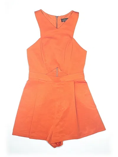 Pre-owned Topshop Romper In Orange