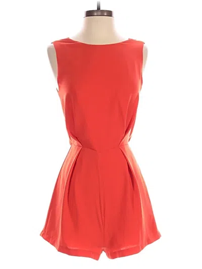 Pre-owned Topshop Romper In Orange