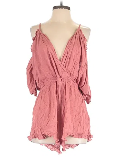 Topshop Romper In Red
