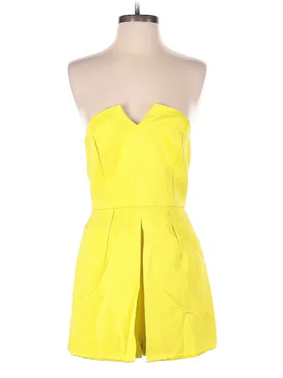 Pre-owned Topshop Romper In Yellow