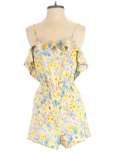 Pre-owned Topshop Romper In Yellow