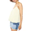 Topshop Rouleau Swing Camisole In Yellow