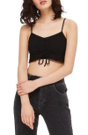 TOPSHOP RUCHED RUFFLE BRALETTE