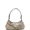 Topshop Saira Buckle Shoulder Bag In Lemon-yellow In Yellow