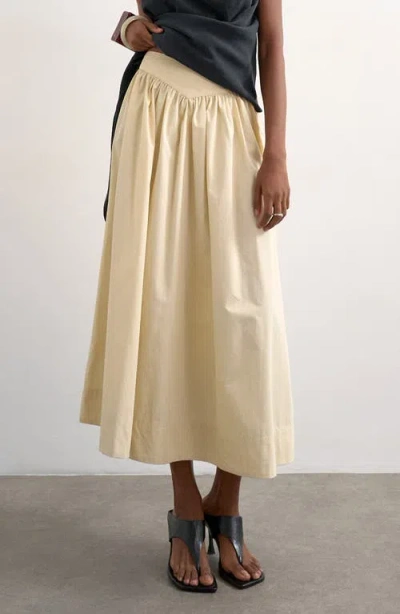 Topshop Saloon Maxi Skirt In Neutral