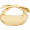 Topshop Sameena Bow Knot Faux Leather Shoulder Bag In Yellow