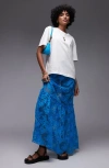 Topshop Sheer Lace Maxi Skirt