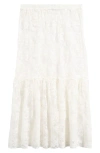 Topshop Sheer Lace Maxi Skirt In Multi