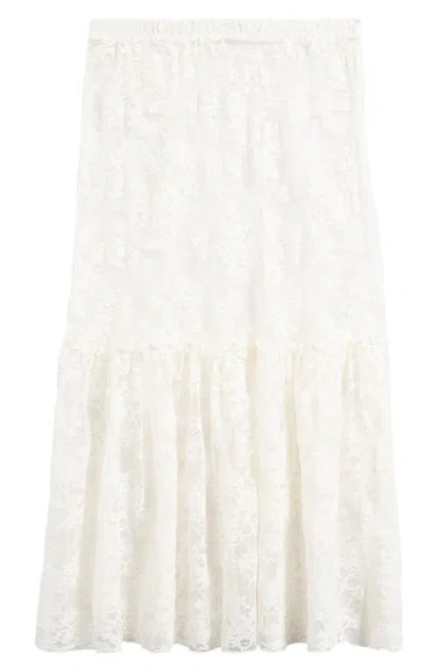 Topshop Sheer Lace Maxi Skirt