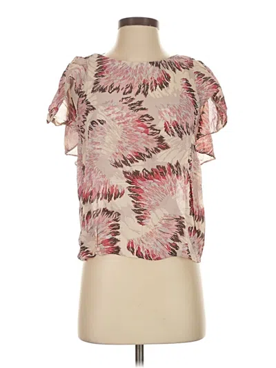 Pre-owned Topshop Short Sleeve Blouse In Pink