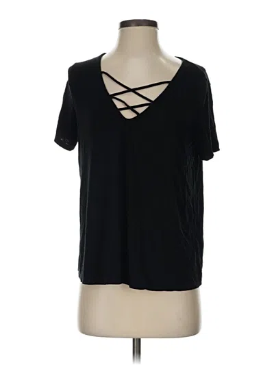 Pre-owned Topshop Short Sleeve T-shirt In Black