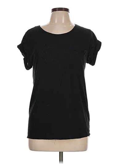 Pre-owned Topshop Short Sleeve T-shirt In Black