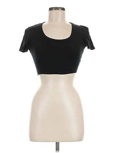 Pre-owned Topshop Short Sleeve T-shirt In Black