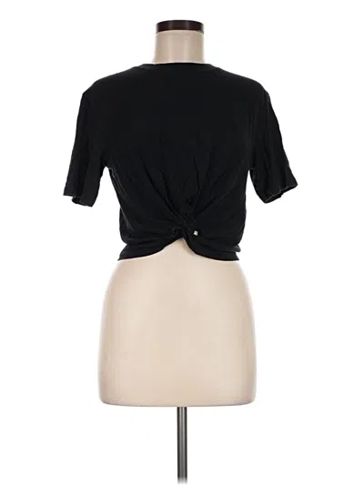 Pre-owned Topshop Short Sleeve T-shirt In Black