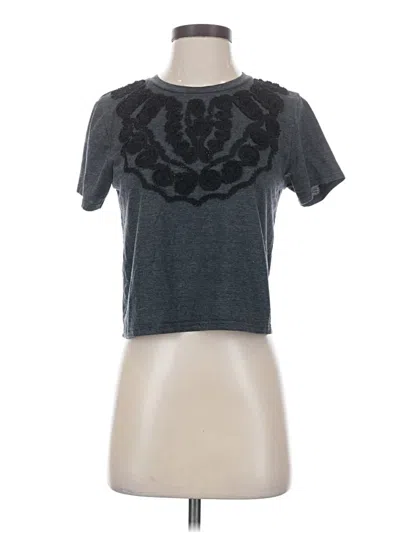 Pre-owned Topshop Short Sleeve T-shirt In Gray