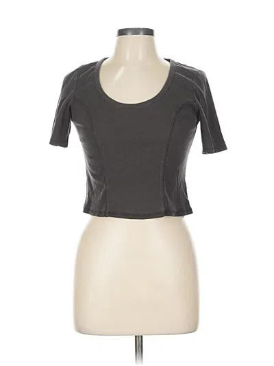 Pre-owned Topshop Short Sleeve T-shirt In Gray