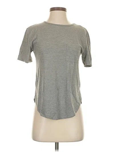 Pre-owned Topshop Short Sleeve T-shirt In Gray