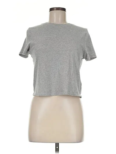 Pre-owned Topshop Short Sleeve T-shirt In Gray