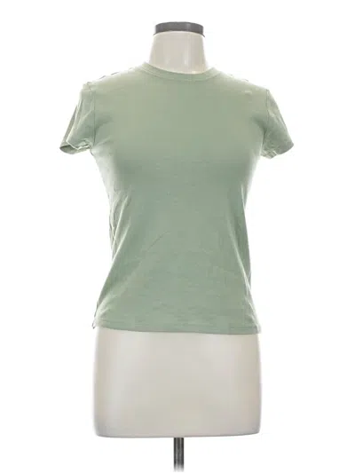 Pre-owned Topshop Short Sleeve T-shirt In Green