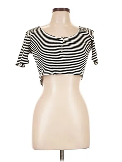 Pre-owned Topshop Short Sleeve T-shirt In Ivory