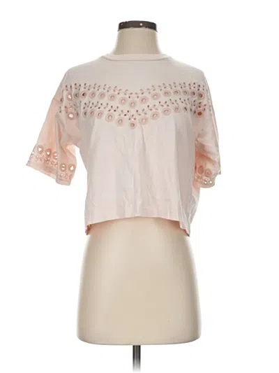 Pre-owned Topshop Short Sleeve T-shirt In Pink