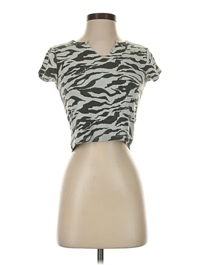 Pre-owned Topshop Short Sleeve T-shirt In Silver