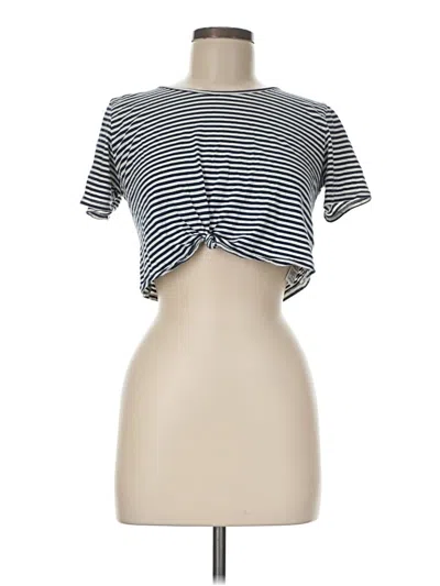 Pre-owned Topshop Short Sleeve T-shirt In Silver