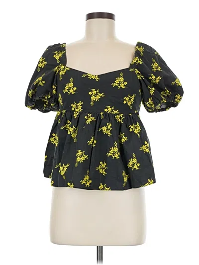 Pre-owned Topshop Short Sleeve T-shirt In Yellow