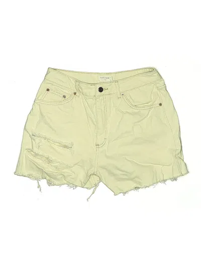 Pre-owned Topshop Shorts In Yellow