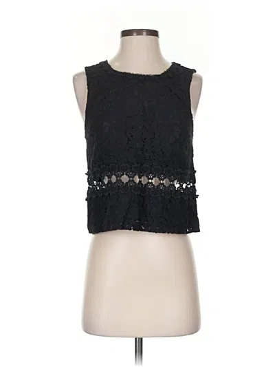 Pre-owned Topshop Sleeveless Blouse In Black