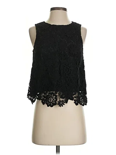 Pre-owned Topshop Sleeveless Blouse In Black