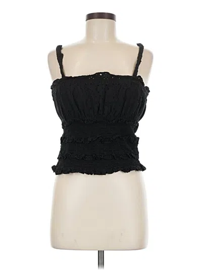 Pre-owned Topshop Sleeveless Blouse In Black