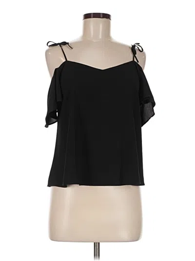 Pre-owned Topshop Sleeveless Blouse In Black