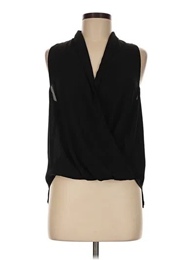 Pre-owned Topshop Sleeveless Blouse In Black