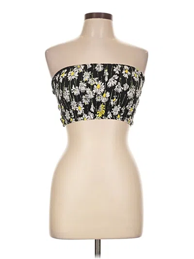 Pre-owned Topshop Sleeveless Blouse In Black