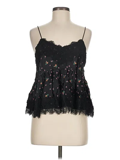 Pre-owned Topshop Sleeveless Blouse In Black