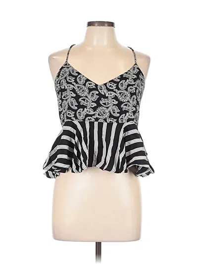 Pre-owned Topshop Sleeveless Blouse In Black