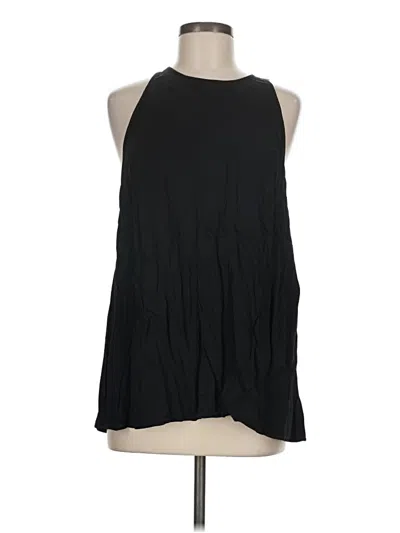 Topshop Sleeveless Blouse In Black
