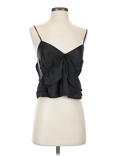 Pre-owned Topshop Sleeveless Blouse In Black