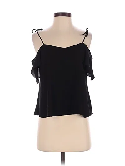 Pre-owned Topshop Sleeveless Blouse In Black