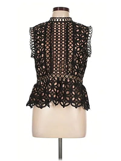 Pre-owned Topshop Sleeveless Blouse In Black