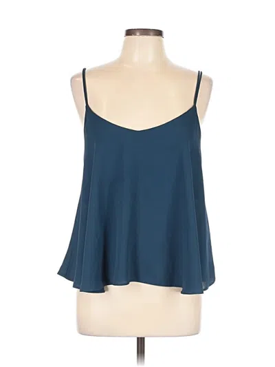 Pre-owned Topshop Sleeveless Blouse In Blue