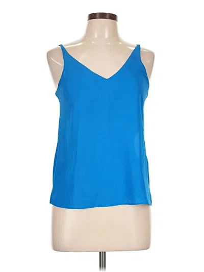 Pre-owned Topshop Sleeveless Blouse In Blue