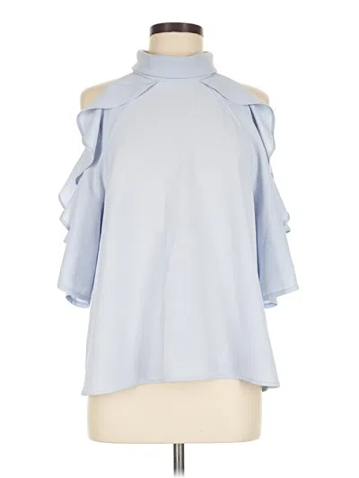Pre-owned Topshop Sleeveless Blouse In Blue