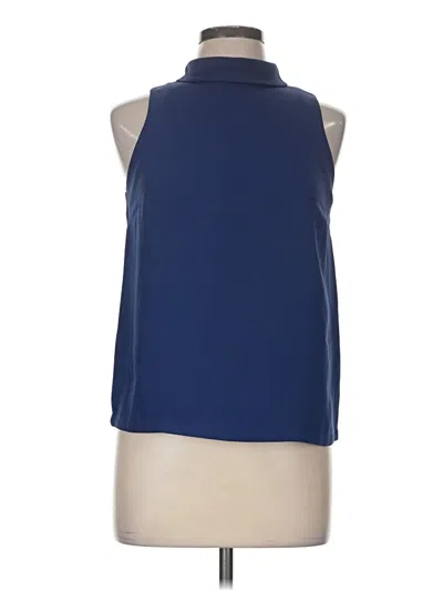 Pre-owned Topshop Sleeveless Blouse In Blue