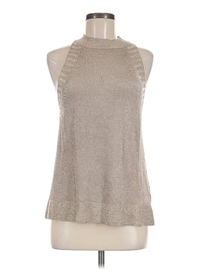 Pre-owned Topshop Sleeveless Blouse In Gray