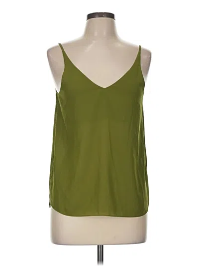 Pre-owned Topshop Sleeveless Blouse In Green